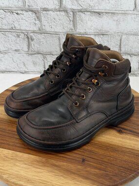 VTG Footprints Birkenstock Midland Brown Leather Moc Toe Boots Regular Size 8/38